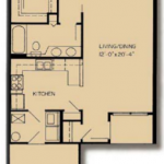 Ansley: 1x1; 800 square feet. Asbury Park Floor Plan.