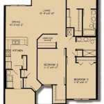 Waverly: 3x2; 1,524 square feet. Asbury Park floor plan.