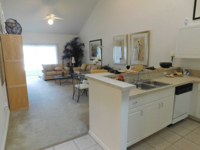 Living room and kitchen of two bedroom flat